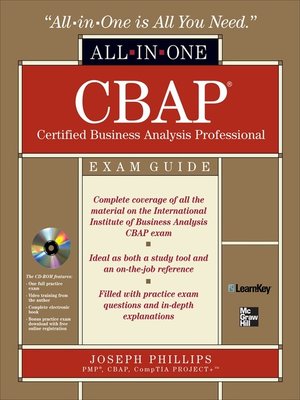 cover image of CBAP Certified Business Analysis Professional All-in-One Exam Guide